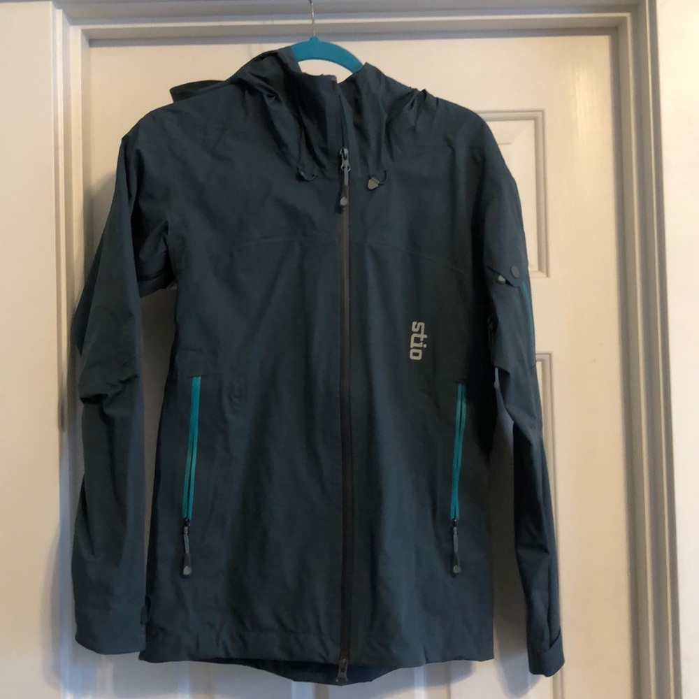 Stio Blue Rain Jacket